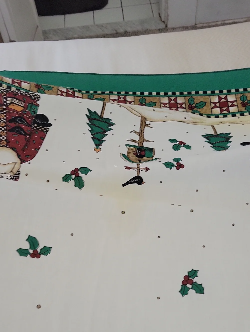 Adorable Wilderness Santa Tablecloth 59